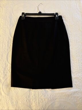 Ann Taylor Black Sleek Pencil Skirt